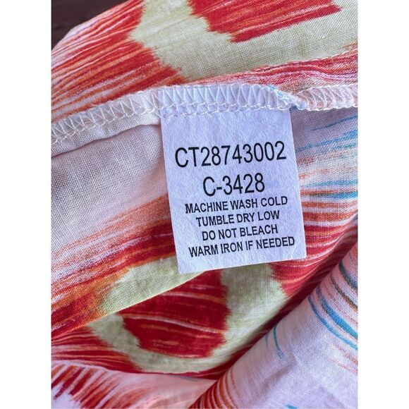 Cruel Girl Sleeveless Snap Button Down Shirt Cotton Western Style Size L NWT - Picture 7 of 7